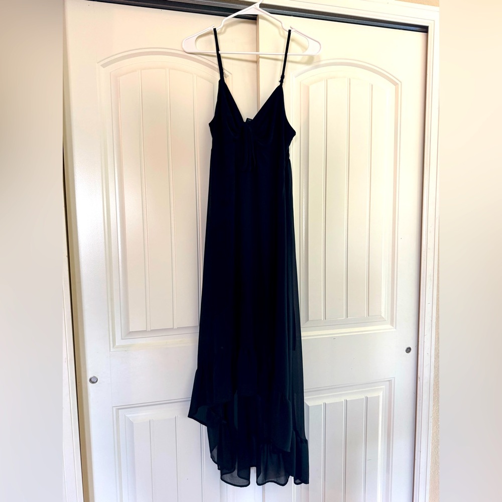 Wild Fable Black Hi-Low Maxi Dress